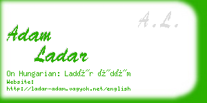 adam ladar business card